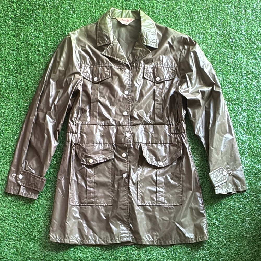 Vtg 1970s Penny Ross Jacket Windbreaker Women’s Size Medium Coat Full Zip Parka